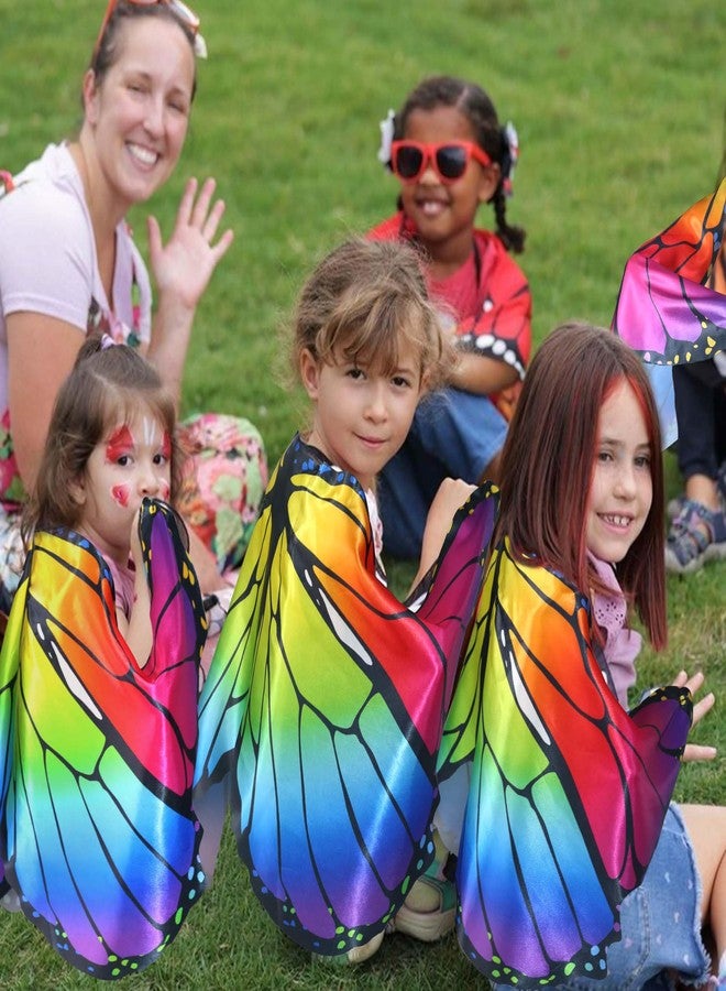 D.Q.Z Fairy-Butterfly-Wings Costumes for Toddler Dress Up Clothes Toys for 3-9 Years Old Girls Boys Bulk Gifts Party Favors (Butterfly Wings) - Image 2